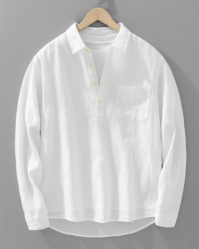 Velrani Kyoto Linen Popover Shirt