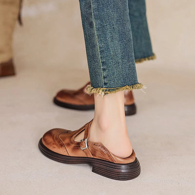 Velrani Sofia | Classic Leather Mary Janes